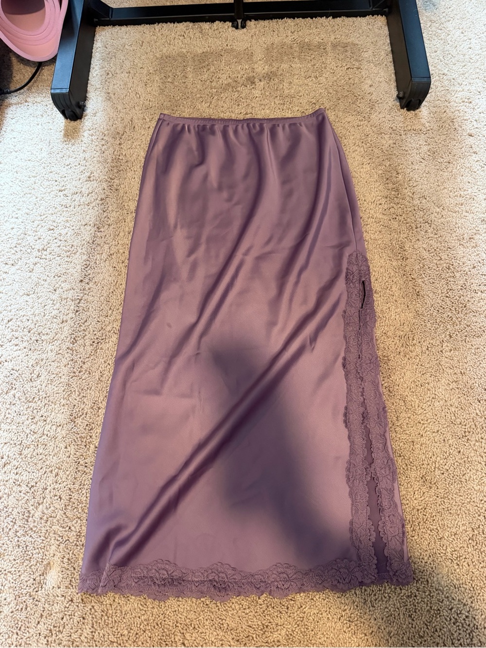wild fable Lavender Lace-Trim Maxi Skirt